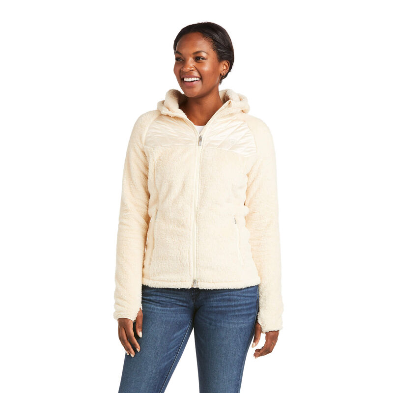 Ariat Hoodie Damen - Coalesce Full Zip Weiß ( JGMKE-4932 )